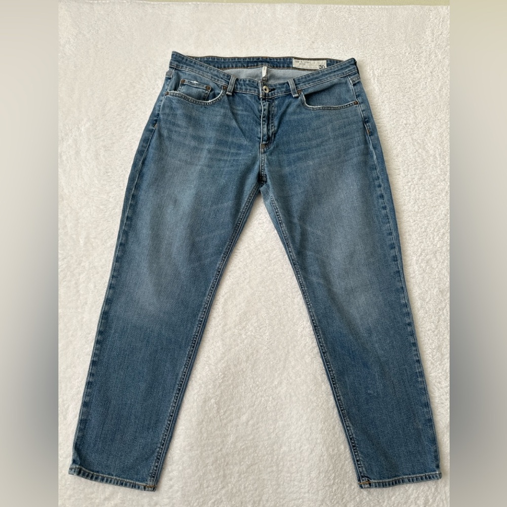 Rag & Bone Dre Low Rise Slim Boyfriend Jeans Julienne Wash Size 30 Denim